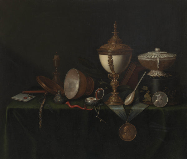 pieter-gerritsz-van-roestraeten-1680-still-life-with-ostrich-egg-cup-and-the-whitfield-heirlooms-art-print-fine-art-reproduction-wall-art-id-aw119m9j7