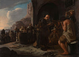 michael-sweerts-1646-forfriskende-det-tørstige-kunsttryk-fin-kunst-reproduktion-vægkunst-id-aw1ss4eih