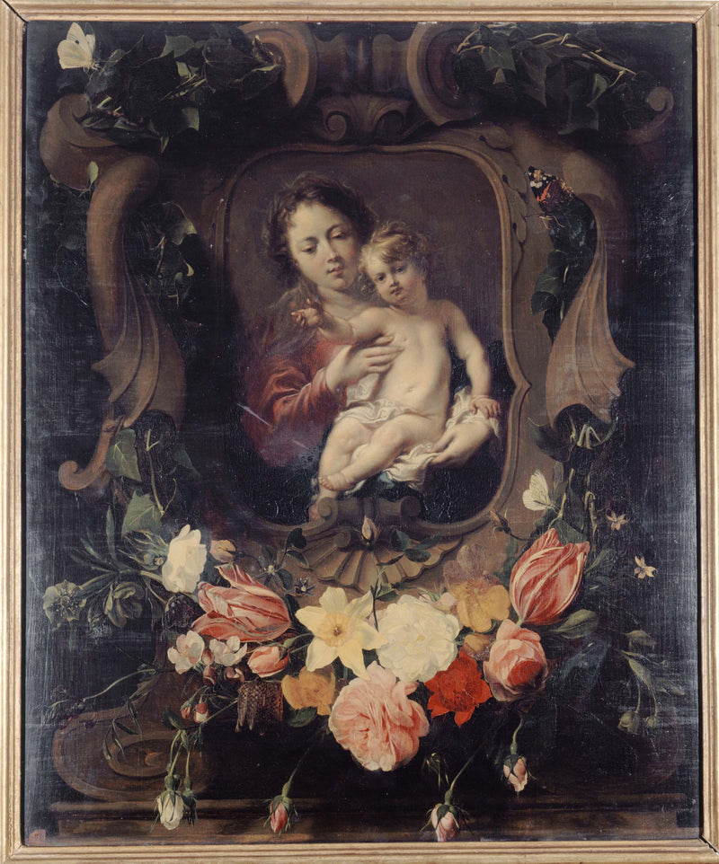 daniel-dit-le-jesuite-danvers-seghers-virgin-and-child-in-a-wreath-art-print-fine-art-reproduction-wall-art
