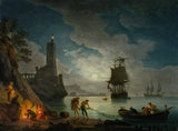 joseph-vernet-1787-a-harbor-in-moonlight-art-print-fine-art-reproductie-wall-art-id-aw4itxfav