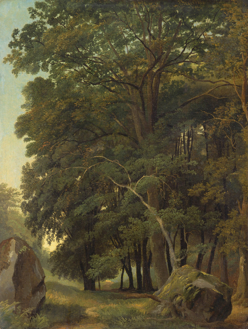ramsay-richard-reinagle-1833-a-wooded-landscape-art-print-fine-art-reproduction-wall-art-id-aw65fg3lq