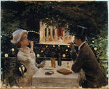 jean-beraud-1880-bữa tối với đại sứ-nghệ thuật-in-mỹ thuật-tái tạo-tường-nghệ thuật