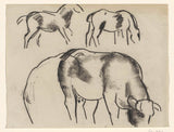 leo-gestel-1891-素描日記與馬和牛藝術印刷精美藝術複製牆藝術 id-aw7pz8ad6
