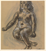 leo-gestel-1891-sedeča-ženska-golo-umetnost-tisk-likovna-reprodukcija-stena-umetnost-id-aw9pot0yw