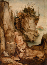 Albrecht-Dürer-Heiliger-Hieronymus-und-der-Löwe-Kunstdruck-Fine-Art-Reproduktion-Wandkunst-ID-awa26ad3g