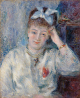 pierre-auguste-renoir-1877-portret-mademoiselle-mademoiselle-marie-murer-portret-mademoiselle-marie-murer-umetniški-tisk-lepe-umetniške reprodukcije-stenska-umetnost-id-awba8nl7e