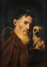 Giacomo-ceruti-1740-en-gammel-mann-med-en-hund-art-print-fine-art-gjengivelse-vegg-art-id-awbqsswwu