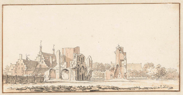 hendrik-spilman-1733-the-ruins-of-the-abbey-of-rijnsburg-art-print-fine-art-reproduction-wall-art-id-awbvb860j