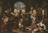 亞歷山德羅-馬格納斯科-1710-狄奧多西-被聖安布羅斯-藝術印刷品-精美藝術-複製品-牆藝術-id-awcci22q3 拒絕從教堂