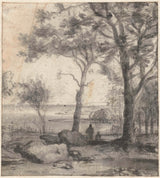 roelant-roghman-1637-landskap-met-bome-op-'n-kus-kunsdruk-fynkuns-reproduksie-muurkuns-id-awcp6bfz9