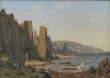 vilhelm-kyhn-a-rocky coast-ro-bornholm-art-print-fine-art-reproduction-wall-art-id-awcr3r75r