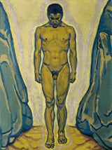 koloman-moser-1915-站立在岩石之间的junlingsakt-艺术印刷品-精美的艺术复制品-墙-艺术-id-awda228yy