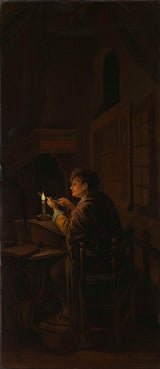willem-joseph-laquy-1770-미술 교육의 우화를 포함한 삼부화-오른쪽 패널-예술-인쇄-미술-복제-벽-예술-id-awdbup954