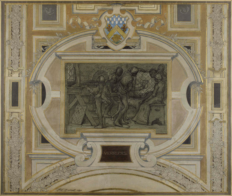 pierre-victor-galland-1890-sketch-for-the-hall-of-the-hotel-trades-city-verriers-art-print-fine-art-reproduction-wall-art