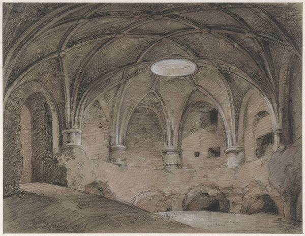 hendrik-willem-cramer-1828-portion-of-the-spanjaardshol-vreeburg-utrecht-art-print-fine-art-reproduction-wall-art-id-awegworaq