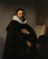 rembrandt-van-rijn-1633-portret-jona-wtenbogaerta-druk-reprodukcja-dzieł sztuki-sztuka-ścienna-id-awekh3e85