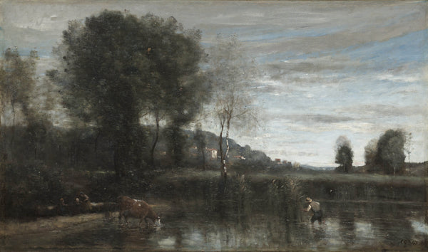jean-baptiste-camille-corot-1860-pond-at-ville-davray-art-print-fine-art-reproduction-wall-art-id-awfnraoc2