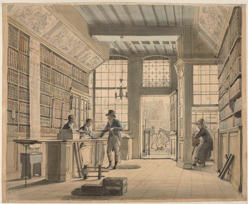 johannes-jelgerhuis-1820-shop-bookseller-pieter-meijer-warnars-on-art-print-fine-art-reproduction-wall-art-id-awfq3w8p9