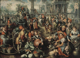 joachim-beuckelaer-1561-cena-de-mercado-ecce-homo-a-flagelação-e-o-transporte-da-arte-cruz