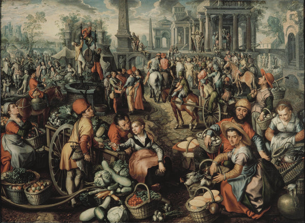 joachim-beuckelaer-1561-market-scene-ecce-homo-the-flagellation-and-the-carrying-of-the-cross-art-print-fine-art-reproduction-wall-art-id-awhcbi9zs