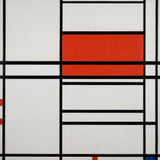 皮特·蒙德里安组成的红色和白色nom-1组成的艺术打印艺术精细的艺术复制墙艺术idawhu0n3l1