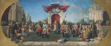 未知艺术家女皇玛丽亚·特蕾莎修女包围着她的圣骑士，他们的艺术印刷精美的艺术复制品墙上的艺术idawjg67nzw