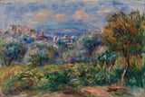 pierre-auguste-renoir-1917-landskap-landskapskunst-trykk-fin-kunst-reproduksjon-veggkunst-id-awkalkpwr