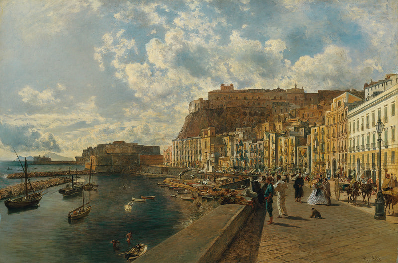 rudolf-von-alt-1867-on-the-beach-of-santa-lucia-in-naples-art-print-fine-art-reproduction-wall-art-id-awkym6dsz