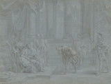 mattheus-ignatius-van-bree-1783-romeins-tafereel-met-een-keizer-en-een-algemene-kunstafdruk-kunst-reproductie-muurkunst-id-awldqswkt