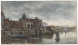 jacob-maris-1875-l'extérieur-du-schreierstoren-amsterdam-art-print-fine-art-reproduction-wall-art-id-awlhvb7r7