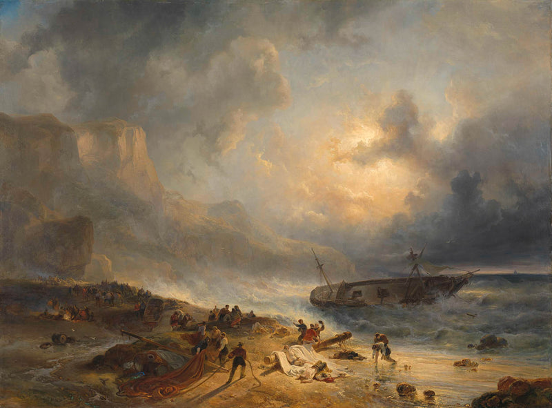 wijnand-nuijen-1837-shipwreck-off-a-rocky-coast-art-print-fine-art-reproduction-wall-art-id-awnbifbxm