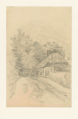 јозеф-израелска-1834-фарма-и-дрвеће-дуж-пута-уметничка-штампа-ликовна-репродукција-зид-уметност-ид-авнлктиц9