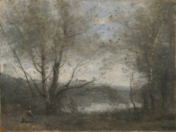 jean-baptiste-camille-corot-1855-a-pond-seen-through-the-trees-art-print-fine-art-reproduction-wall-art-id-awoaupc0q