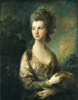 托馬斯·蓋恩斯伯勒-1777-托馬斯·格雷厄姆夫人閣下-藝術印刷品-精美藝術-複製品-牆藝術-id-awoz7s66m