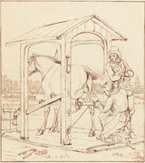 johannes-vinkeles-1793-podkuwanie-konia-artystyka-reprodukcja-sztuki-sztuki-ściennej-id-awpdp2xub