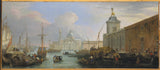 盧卡·卡勒瓦里斯-1709-威尼斯巴西諾與多加納和聖喬治島伊索拉的遠景藝術印刷品美術複製品牆藝術-id-awpunekgh