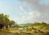 george-morland-1798-'n-sigeuner-kamp-kuns-druk-fyn-kuns-reproduksie-muurkuns-id-awqqou2sj