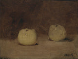 edouard-manet-1880-natura-moară-cu-două-mere-print-art-reproducție-artistică-de-perete-id-awqthif4k