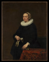 于尔根·欧文斯（Jurgen-Ovens）1650肖像的女人艺术打印精细艺术复制墙艺术id awrhed4bb