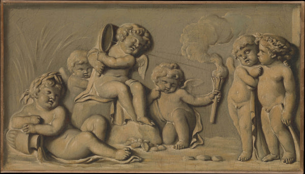 piat-joseph-sauvage-1770-amorini-at-play-one-of-a-pair-art-print-fine-art-reproduction-wall-art-id-awrncmm71