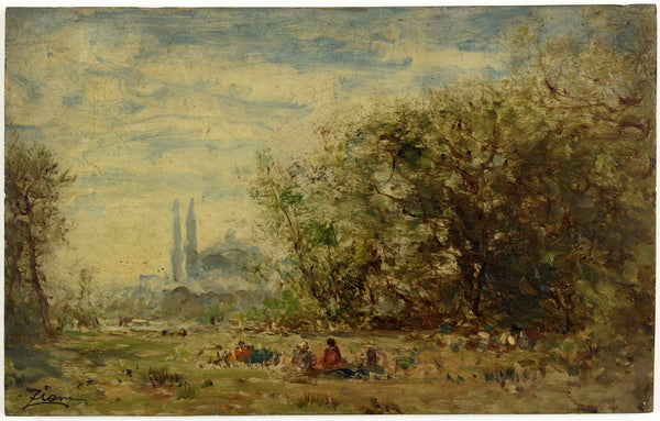 felix-ziem-1880-freshwater-asia-around-constantinople-art-print-fine-art-reproduction-wall-art