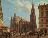 Rudolf-von-alt-1832-St-Stephens-kathedraal-in-Wenen-kunstprint-kunst-reproductie-muurkunst-id-awt9il6ap