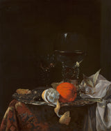 Виллем-Калф-1660-Мртва природа-са-воћем и чашама-на-сребрној-тањиру-уметничка-штампа-ликовна-репродукција-зид-уметност-ид-аву0ве61г