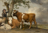 paulus-potter-1647-the-bull-art-print-fine-art-reprodução-arte-de-parede-id-awu6dgm9n