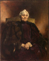 莱昂博纳 1899 年杜贝内夫人的肖像艺术印刷品美术复制品墙壁艺术