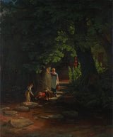 francis-danby-1822-barn-vid-en-bäck-konsttryck-fin-konst-reproduktion-väggkonst-id-awv4wji4d
