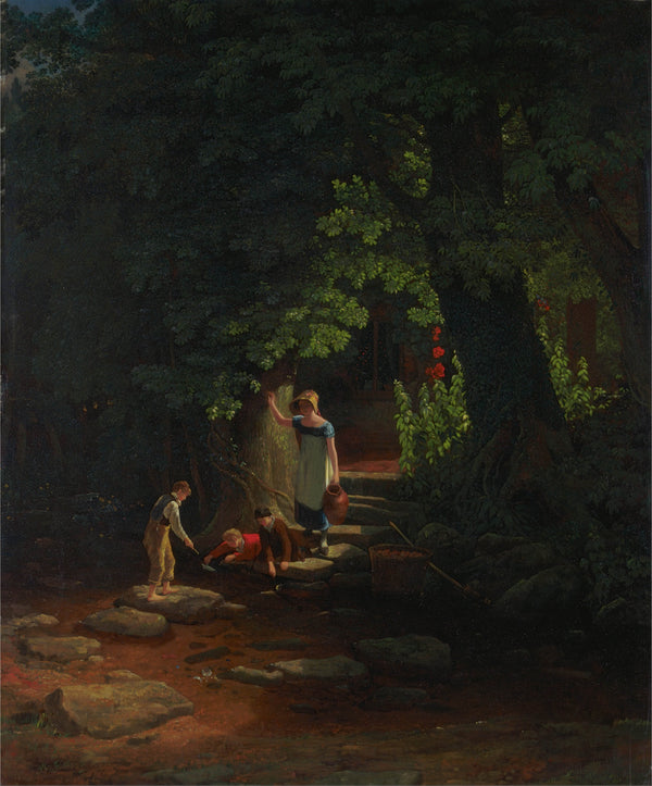 francis-danby-1822-children-by-a-brook-art-print-fine-art-reproduction-wall-art-id-awv4wji4d