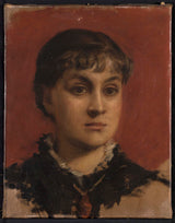 leon-francois-comerre-1881-ritratto-di-jacqueline-comerre-paton-stampa-d'arte-riproduzione-d'arte-arte da parete