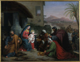 Жан-Пјер-Гренџер-1833-скица-за-црквата-нотр-дам-де-лорет-обожување-на-маги-уметноста-печатење-фина уметност-репродукција-ѕидна уметност