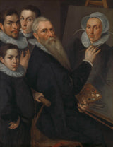 jacob-willemsz-delff-i-1594-självporträtt-av-målaren-och-hans-familjens-konsttryck-finkonst-reproduktion-väggkonst-id-awx7nm4jw